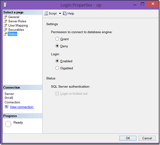 Question: What is the difference between disabled Login and Deny ...